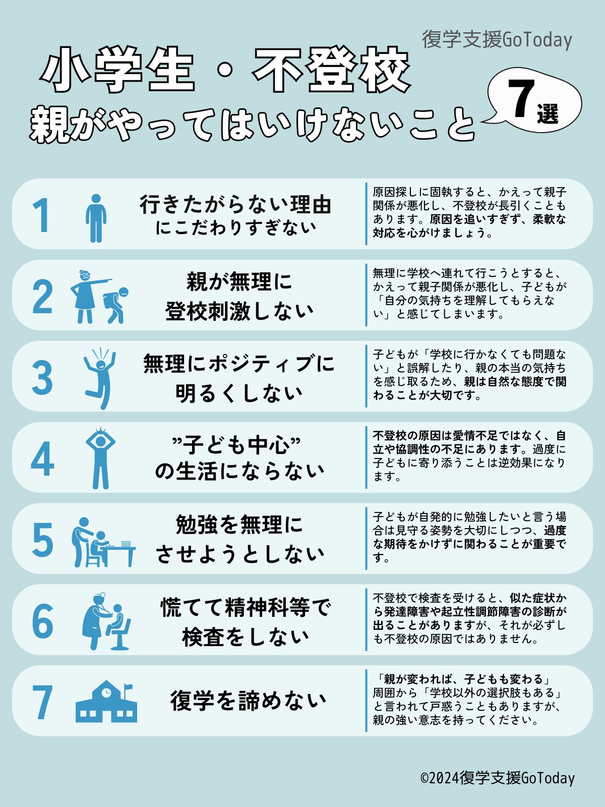 復学支援GoToday｜【小学生の不登校】原因と親ができること・やってはいけないこと7選