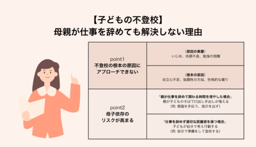 復学支援GoToday｜【子どもの不登校】母親が仕事を辞めても解決しない理由